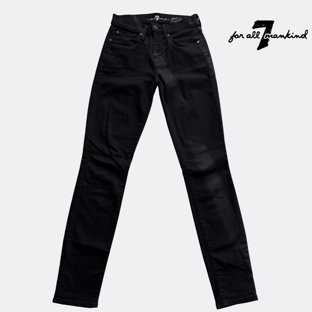 7 For All Mankind Women’s Gwenevere Ankle Skinny Mid Rise Jeans – Size 24 – B - Picture 4 of 8